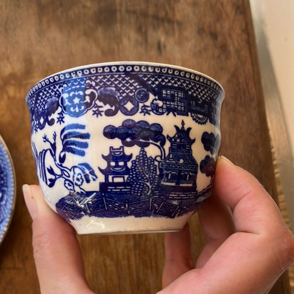 VIN Willow Ware by Royal China Underglaze E52 Transferware Small Porcelain Plate - Picture 13 of 16
